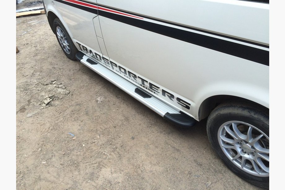 Volkswagen T5 2010–2015 Bočne stopnice Bosphorus OLD Grey (2 kosa, aluminij) Kratka medosna razdalja Fotografija 4