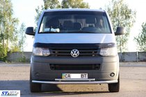 Volkswagen T5 2010–2015 Spodnja dvojna cev 70/48 mm (nerjaveče jeklo) fotografija 2