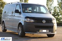 Volkswagen T5 2010–2015 Spodnja dvojna cev 70/48 mm (nerjaveče jeklo) fotografija 3