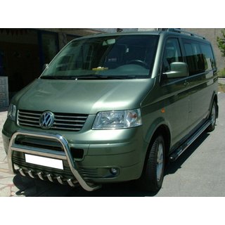 Prednji zaščitni lok WT003 (nerjaveče jeklo) Volkswagen T5 Transporter 2003–2010 fotografija 4