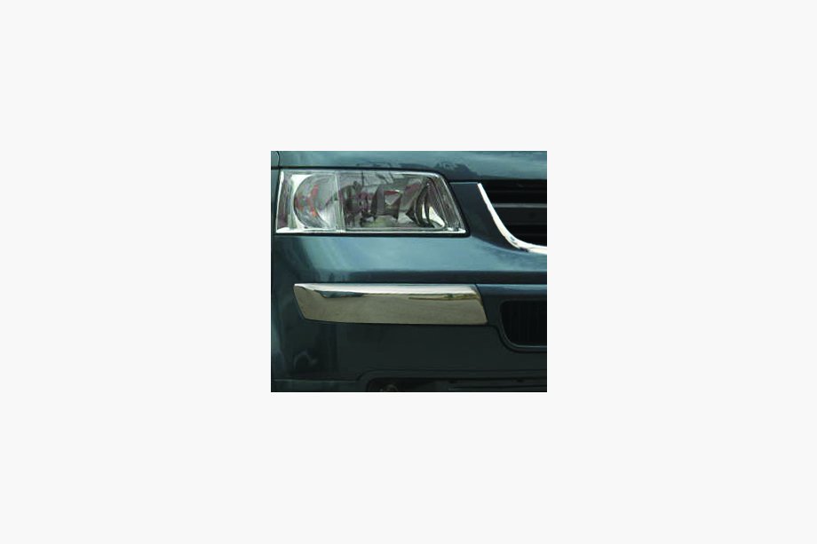 Volkswagen T5 Transporter 2003–2010 Kromirani kotni zaščitni letvici za sprednji odbijač (2 kosa, nerjaveče jeklo) Image