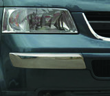 Volkswagen T5 Transporter 2003–2010 Kromirani kotni zaščitni letvici za sprednji odbijač (2 kosa, nerjaveče jeklo) fotografija 1