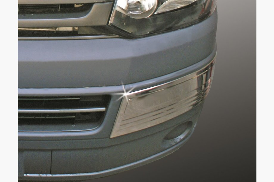 Volkswagen T5 2010–2015 Kotne zaščitne obloge za sprednji odbijač (2 kosa, nerjavno jeklo) Image