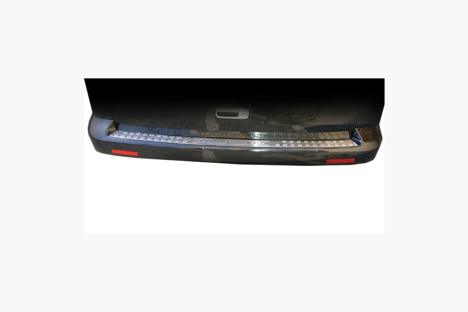Volkswagen T5 Transporter 2003–2010 Ravna obloga zadnjega odbijača (Omsa, nerjaveče jeklo) Image