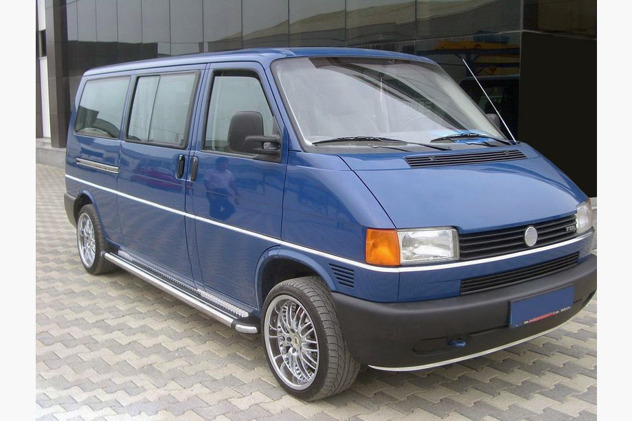 Volkswagen T4 Caravelle/Multivan 1990–2003 Stranski pragovi KB002 d60 mm (2 kosa, nerjavno jeklo) Image