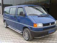 Volkswagen T4 Caravelle/Multivan 1990–2003 Stranski pragovi KB002 d60 mm (2 kosa, nerjavno jeklo) fotografija 1