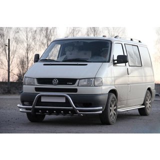 Sprednji zaščitni lok WT003 Plus-2 (nerjaveče jeklo) Volkswagen T4 Caravelle/Multivan 1990–2003 fotografija 1