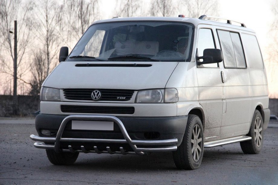Volkswagen T4 Transporter 1990–2003 Sprednji zaščitni lok WT003 Plus-2 (nerjaveče jeklo) Image