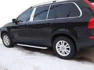 Volvo XC90 2002–2014 Stranske stopnice BlackLine (2 kos, aluminij) fotografija 1