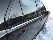 Skoda Fabia 2000–2007 Zunanja okenska obroba (4 kosi, inox) fotografija 1
