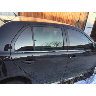 Zunanja okenska obroba (4 kosi, inox) Skoda Fabia 2000–2007 fotografija 2