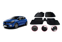 Renault Clio IV 2012–2019 Gumijasti tepihi za kabino (4 kosi, Niken 3D) fotografija 1