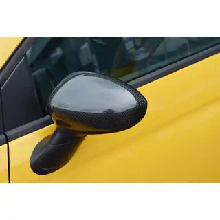 Karbonški pokrovi ogledal 2007-2015 (2 kos, pravi karbon) Fiat 500/500L 2013–2022 fotografija 1