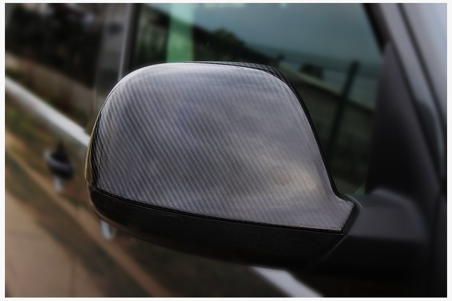 Volkswagen T6 2015–2024 Pokrovi ogledal (2 kosa, karbon) Pravi karbon Image