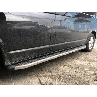 Stranske stopnice BlackLine (2 kosa, aluminij) fotografija 1