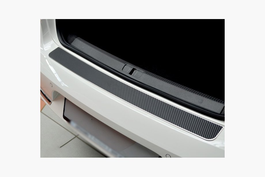Fiat Doblo II 2010–2022 Zaščitna letev zadnjega odbijača, karbon videz (nerjaveče jeklo) Image