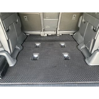 Komplet preprog za prtljažnik, 2 kos (EVA, 7 sedežev, črna) Lexus LX570/450d 2008–2022 fotografija 1