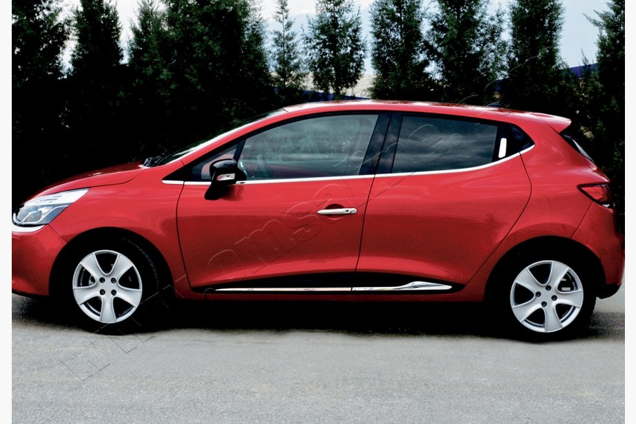 Renault Clio IV 2012–2019 Vratne letve z ugrezom (4 kos, nerjaveče jeklo) Image