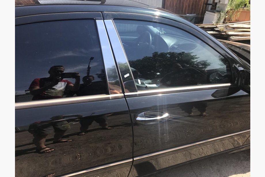 Mercedes E-class W211 2002–2009 Letve za stebričke vrat (6 kos, nerjavno jeklo) Fotografija 1