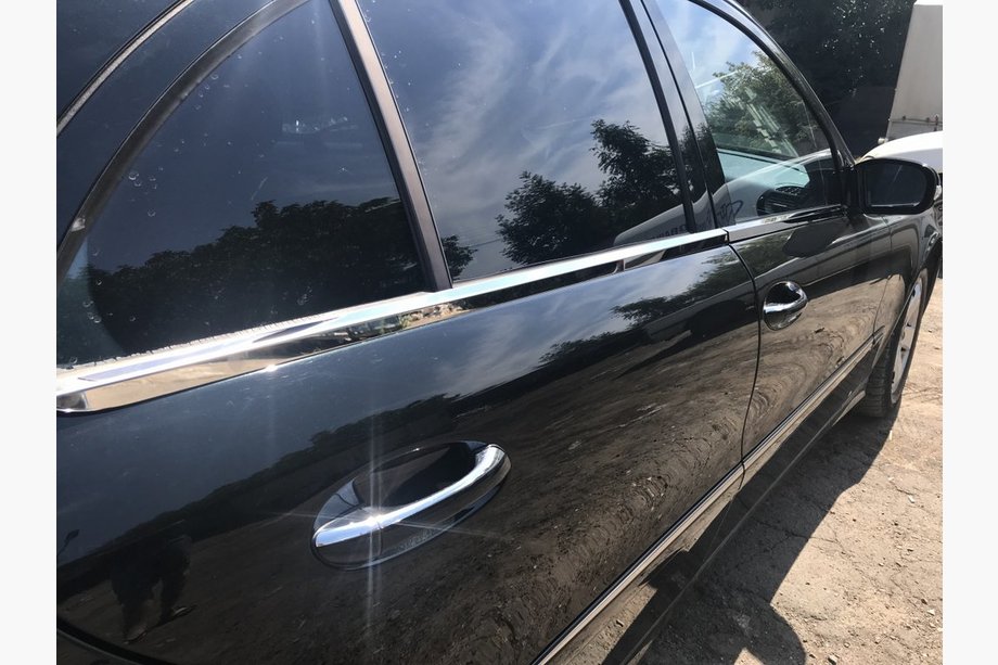 Mercedes E-class W211 2002–2009 Zunanje okrasne letve okoli stekel (inox) SD, OmsaLine - italijansko nerjavno jeklo (4 kos) Image