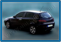 Alfa Romeo 147 2000–2010 Zaščitna letev roba prtljažnika (nerjaveče jeklo) fotografija 1
