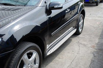 Mercedes ML W164 2005–2011 OEM bočne stopnice (2 kos, aluminij) fotografija 2