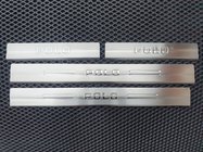 Volkswagen Polo 1994–2001 Obloge pragov Carmos (4-delni komplet, inox) fotografija 1