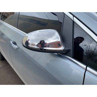 Kromirani pokrovi ogledal (2 kosa, nerjavno jeklo) Opel Astra J 2009–2015 fotografija 2