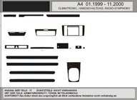 Audi A4 B5 1994–2001 Akcija! Okrasne letvice armaturne plošče v imitaciji lesa (1999-2001) fotografija 1