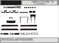 Opel Omega B 1994–2003 AKCIJA! Okrasne obloge armaturne plošče v videzu aluminija (1993-1999) fotografija 1