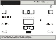 Skoda Fabia 2000–2007 Akcija! Obloge armaturne plošče (imitacija svetlega lesa) fotografija 1