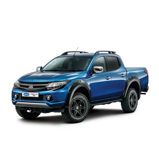 Strešne sani OmsaLine Sport (2 kosa, črne) Mitsubishi L200 2015–2024 fotografija 1