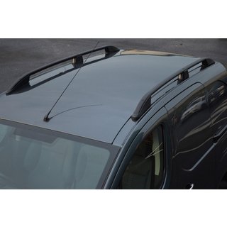 Strešne vzdolžne sani OmsaLine Elegance (2 kos, črne) Ford Courier 2014–2023 fotografija 1