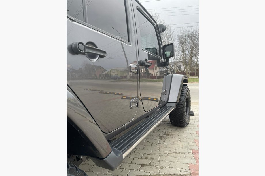 Jeep Wrangler 2007–2017 Stranske stopnice Black (2 kos) Image