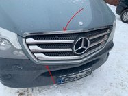 Mercedes Sprinter W906 2006–2018 Okvir maske hladilnika (2013↗, nerjavno jeklo) fotografija 1