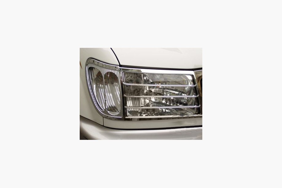 Toyota Land Cruiser 100 1998–2007 Okrasne obloge žarometov V2 (2 kosa, plastika) Image