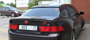 Honda Accord VII 2002–2007 Spojler za zadnje steklo (steklena vlakna, za barvanje) fotografija 1