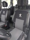 Peugeot Partner Tepee 2008–2018 Avto prevleke za sedeže (usnjeno umetno usnje + tkanina, Premium) fotografija 1