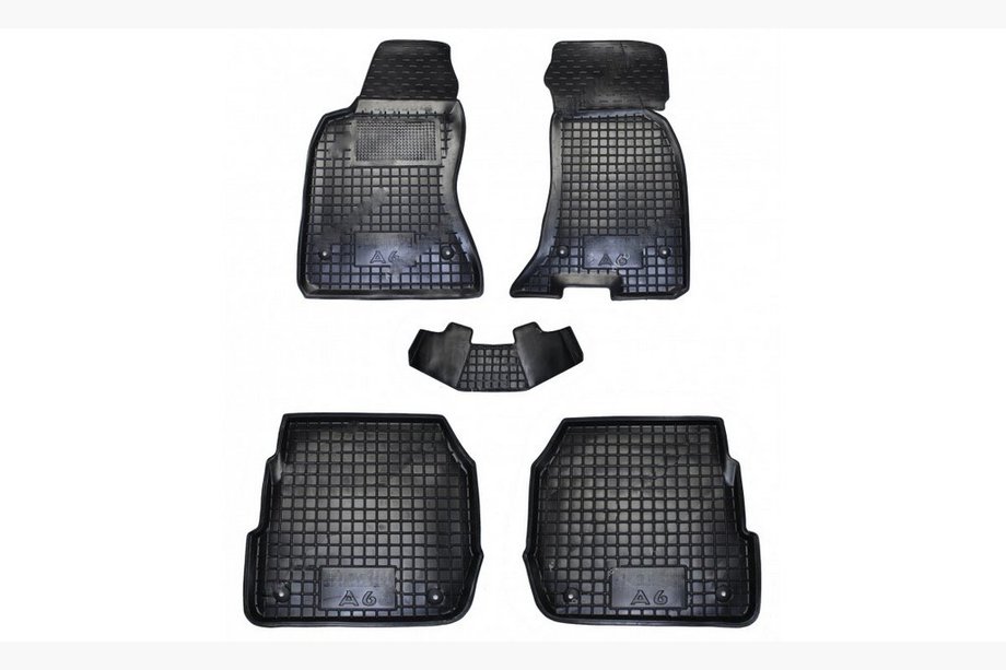 Audi A6 C5 1997–2001 Gumijaste preproge z visokim robom (Autogumm) Image