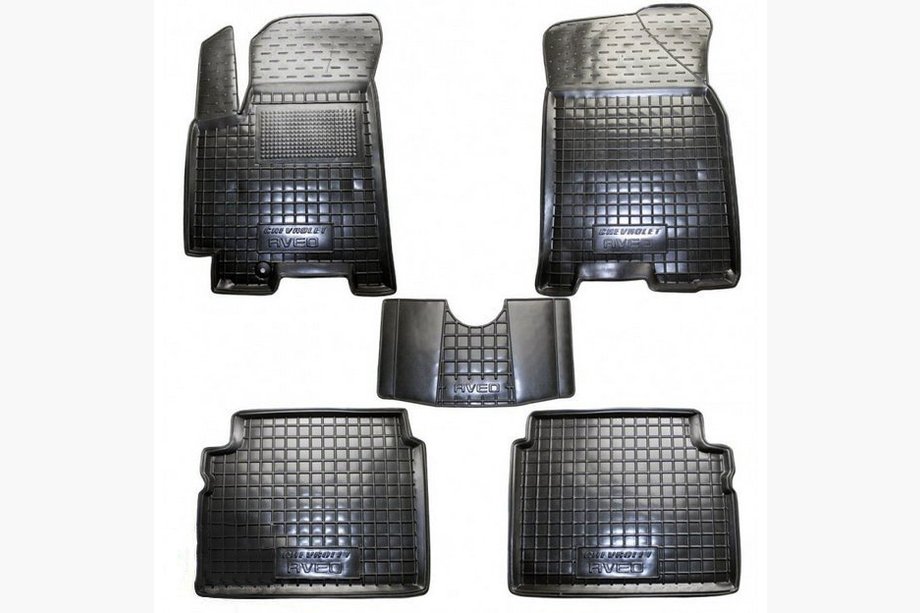 Chevrolet Aveo T250 2005–2011 Gumijaste preproge z visokim robom (Autogumm) Image