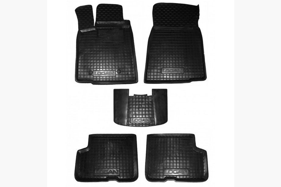 Renault Logan MCV 2005–2013 Gumijaste preproge z visokim robom (Autogumm) Image