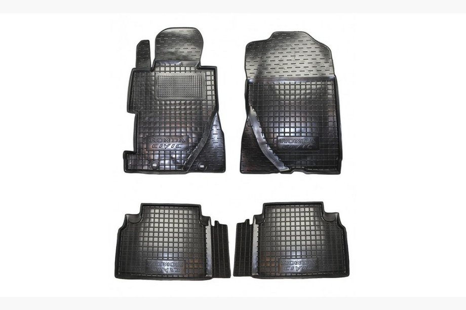 Honda Civic Sedan VIII 2006–2011 Gumijaste preproge z visokim robom (Autogumm) Image