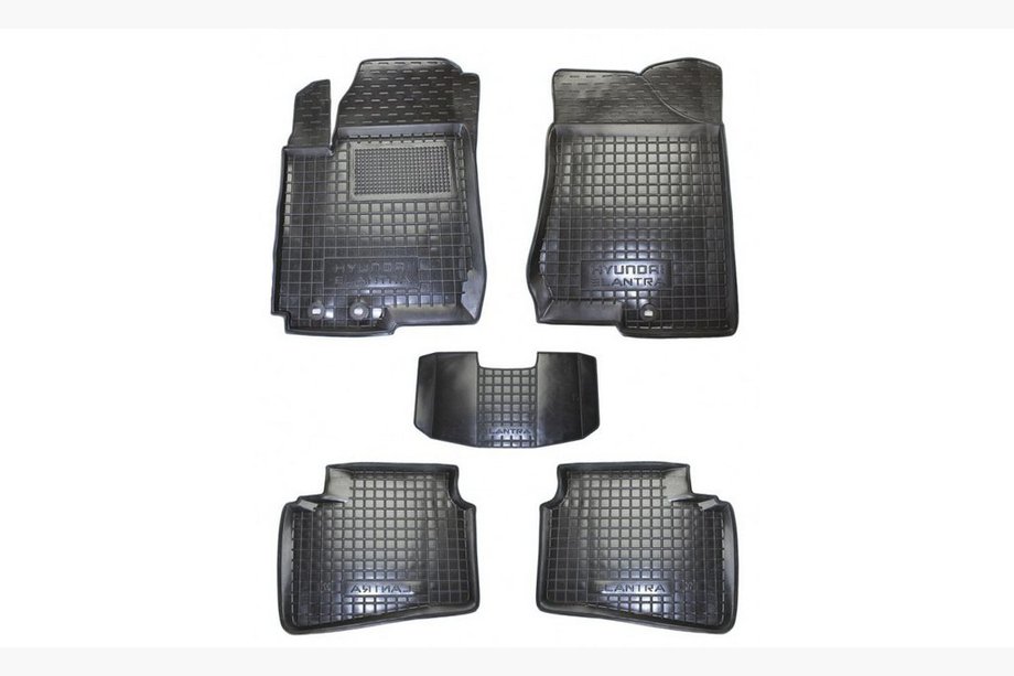 Hyundai Elantra (HD) 2006–2011 Gumijaste preproge z visokim robom (Autogumm) Image