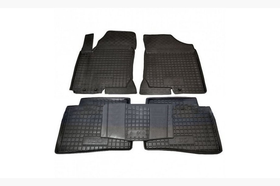 Hyundai I-30 2012–2017 Gumijaste preproge z visokim robom (Autogumm) Image