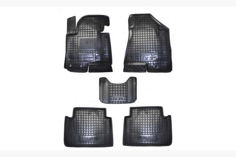 Hyundai IX-35 2010–2015 Gumijaste preproge z visokim robom (Autogumm) Image