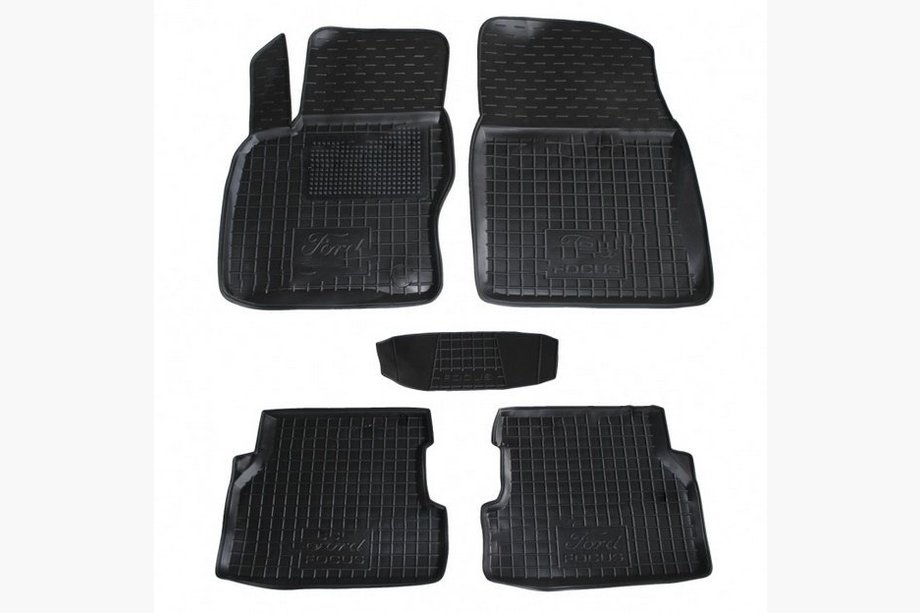Ford Focus II 2005–2008 Gumijaste preproge z visokim robom (Autogumm) Image