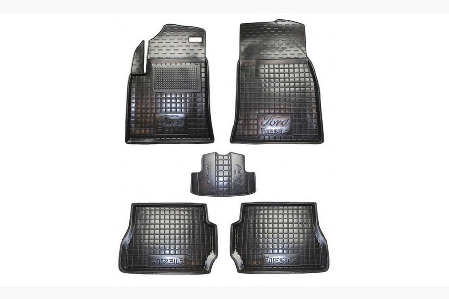 Ford Fiesta 2002–2008 Gumijaste preproge z visokim robom (Autogumm) Fotografija 1