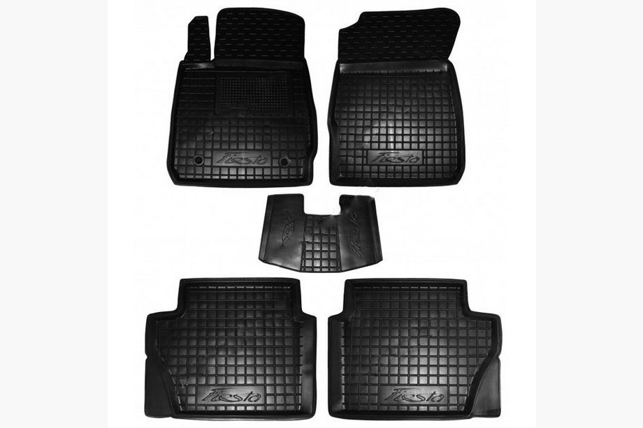 Ford Fiesta 2008–2017 Gumijaste preproge z visokim robom (Autogumm) Image