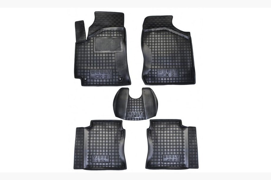 Geely CK-2 2008–2016 Gumijaste preproge z visokim robom (Autogumm) Image