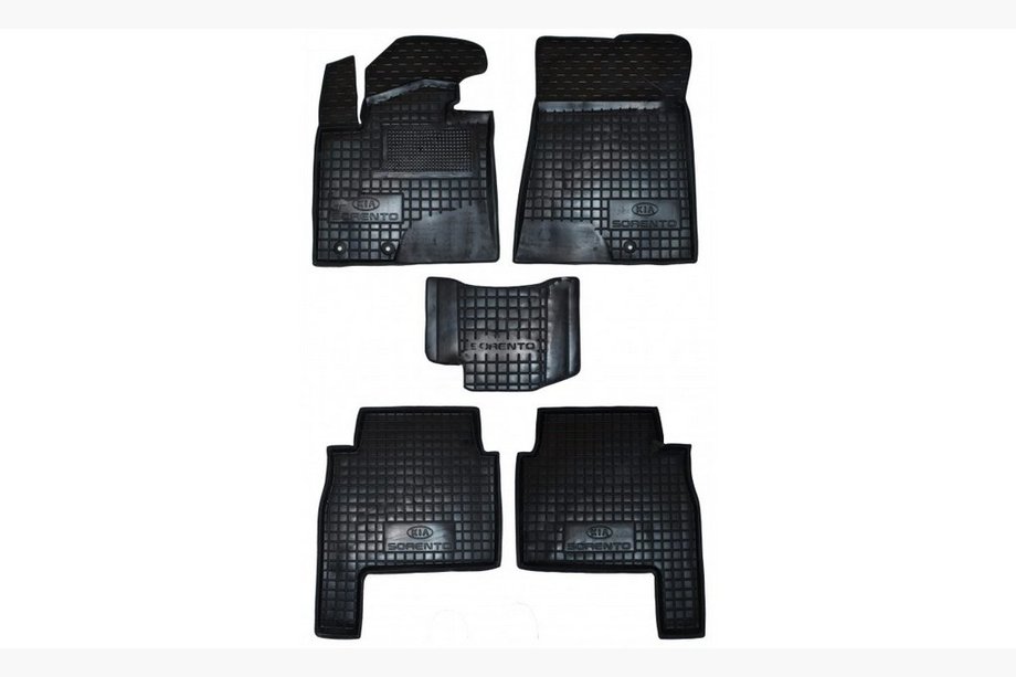 Kia Sorento II XM 2009–2014 Gumijasti tepihi z visokim robom 2009-2012 (Autogumm) Image